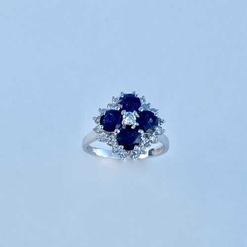 18ct. Gold Sapphire and Diamond Ring. FINAL REDUCTION!