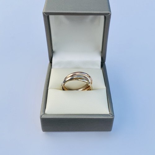 14ct. Solid Gold Triple Band Ring.