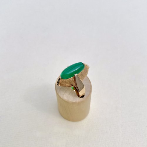 14ct. Gold Ring with Agate Gemstone.