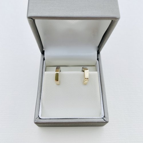 14ct. Solid Gold Huggies Earrings.