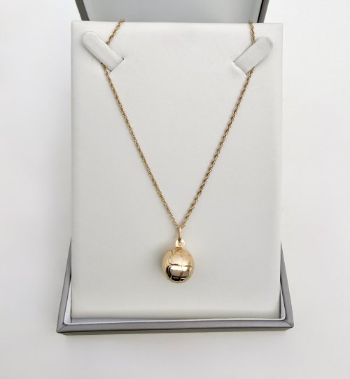 9ct. Gold Football Pendant - Fully Hallmarked.