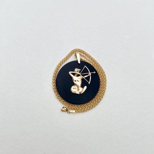 Hallmarked 9ct. Gold Sagittarius Pendant.