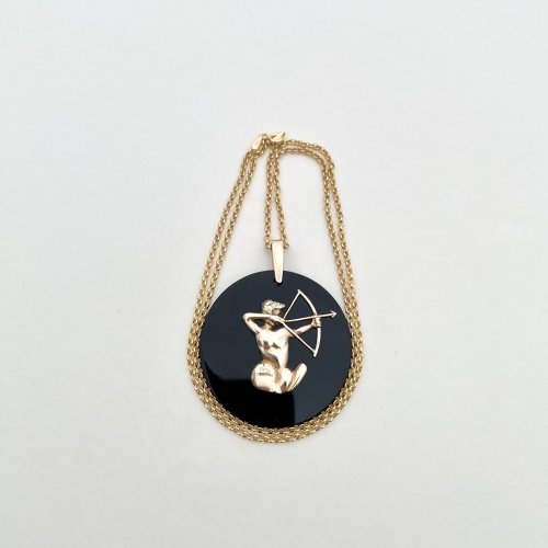 Hallmarked 9ct. Gold Sagittarius Pendant.