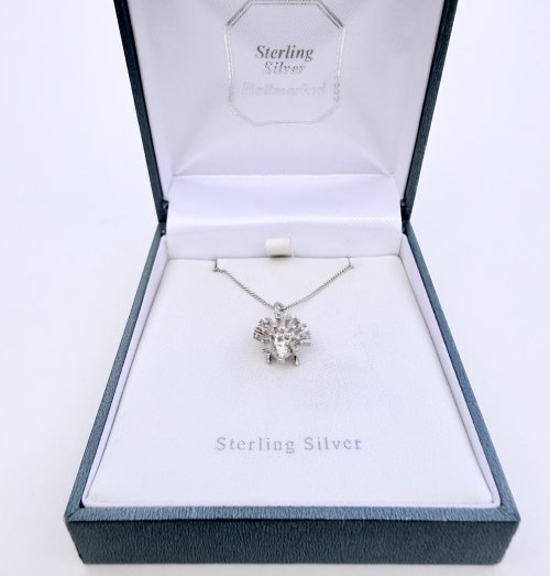 Child&#039;s / Teen&#039;s Silver Hedgehog Pendant.