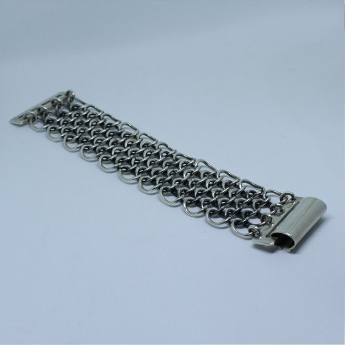 Silver Chain Mail Bracelet.