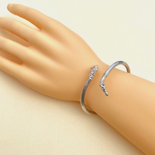 Silver Horse Bangle.