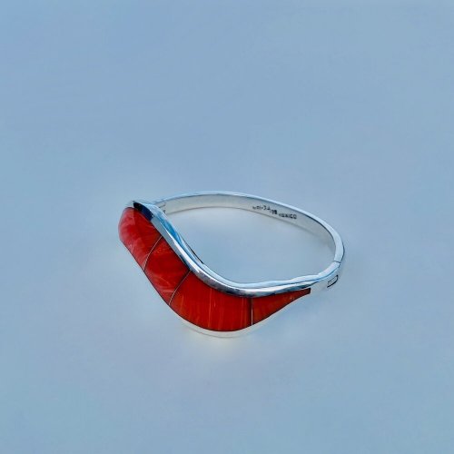 Handcrafted Silver &amp; Enamel Bangle.