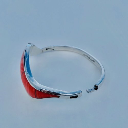 Handcrafted Silver &amp; Enamel Bangle.