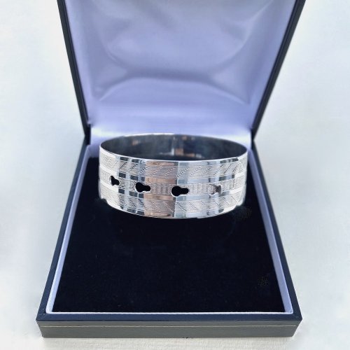 Charles Horner Silver Buckle Bangle.