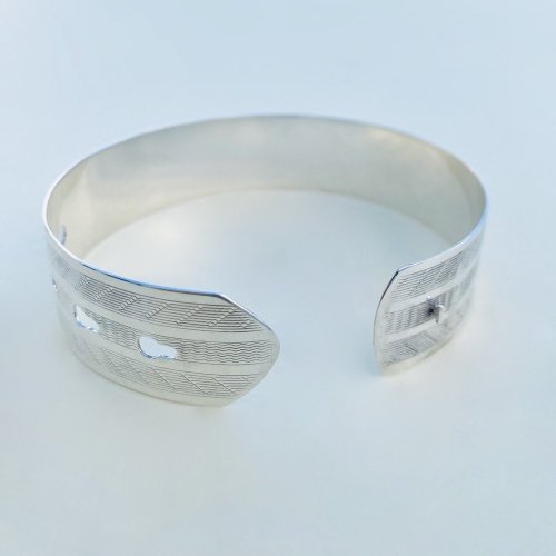 Charles Horner Silver Buckle Bangle.