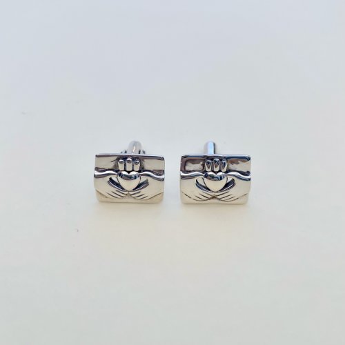 Quality Pair Silver Claddagh cufflinks.