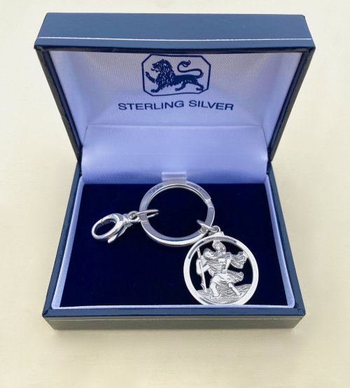 St. Christopher Silver Keyring.