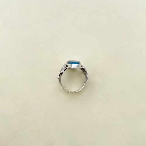 Vintage Silver Lapis Lazuli Ring.