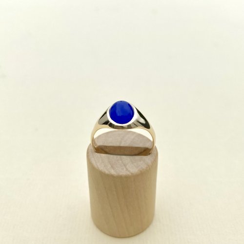 9ct. Gold Lapis Lazuli Ring.