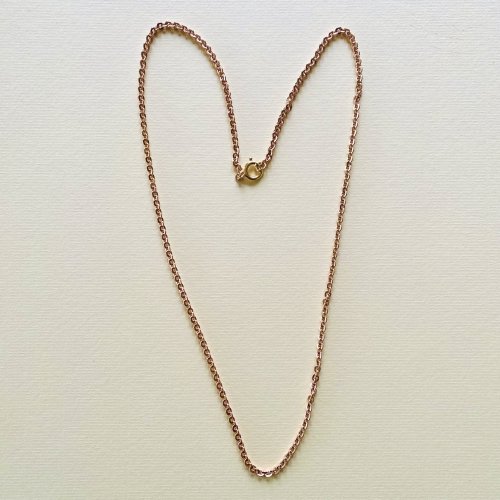 Rose Gold-Tone Long Chain.