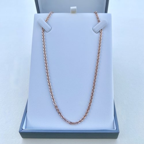 Rose Gold-Tone Long Chain.