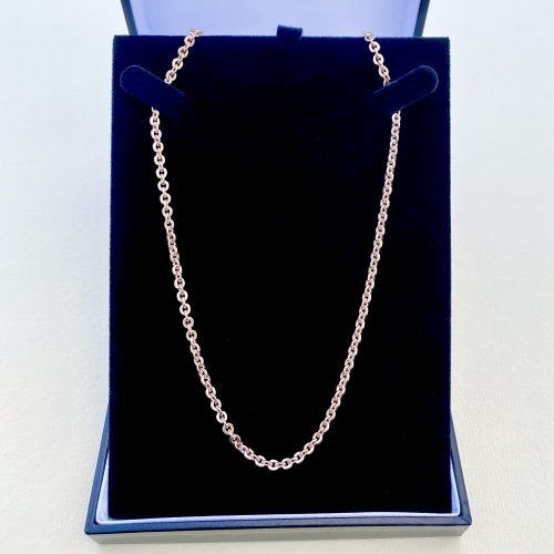 Rose Gold-Tone Long Chain.