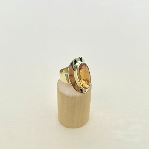 14ct. Gold Citrine Statement Ring. NEW STOCK