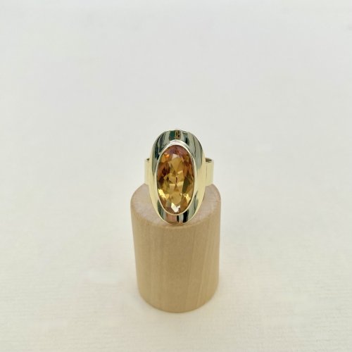 14ct. Gold Citrine Statement Ring. NEW STOCK