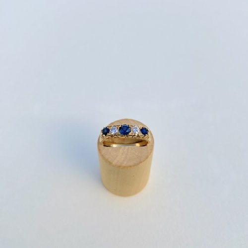 18ct. Gold Sapphire &amp; Diamond Ring. NEW STOCK.