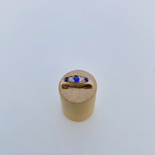 18ct. Gold Sapphire &amp; Diamond Ring. NEW STOCK.