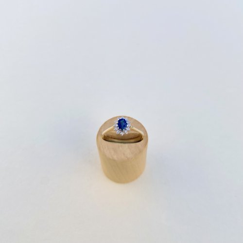 Hallmarked 9ct. Gold Sapphire &amp; Diamond Ring. JUST IN!