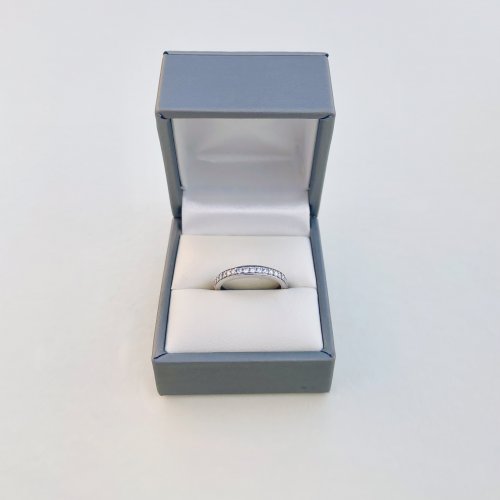 9ct. White Gold Half Eternity Ring. JUST IN!