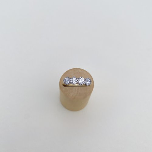 18ct. &amp; Platinum 4-stone Diamond Ring. NEW IN STOCK.