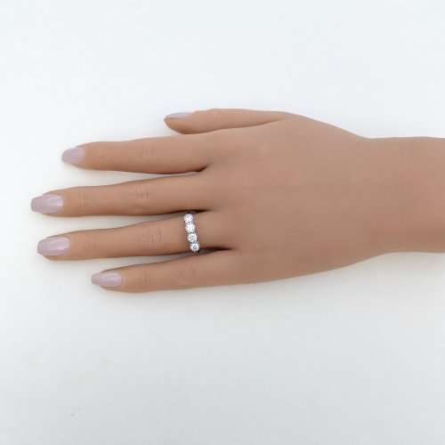 18ct. &amp; Platinum 4-stone Diamond Ring. NEW IN STOCK.