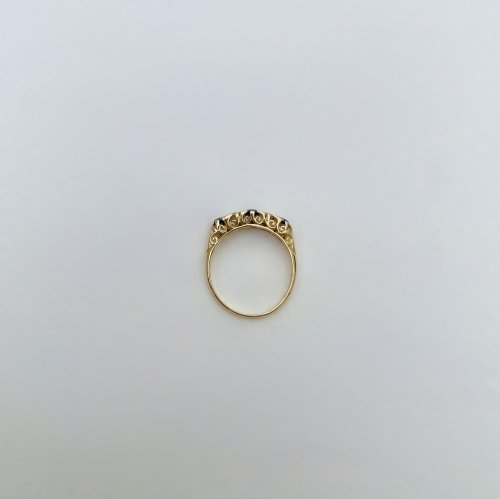 Hallmarked 18ct. Sapphire &amp; Diamond Ring. NEW IN STOCK.