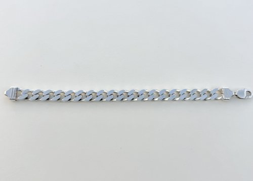 Sterling Silver Curb Link (Cuban Link) Chain Bracelet. NEW STOCK.