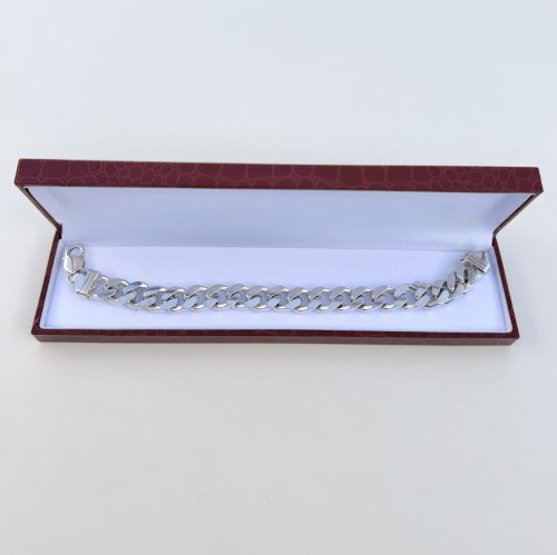 Sterling Silver Curb Link (Cuban Link) Chain Bracelet. NEW STOCK.