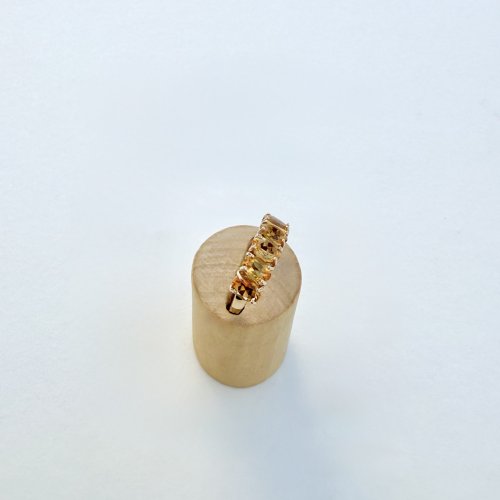 10ct. Gold 5-Stone Citrine Ring. NEW STOCK.