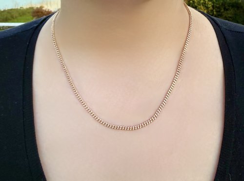 9ct. Gold Curb Link Chain 18½" NEW STOCK. 