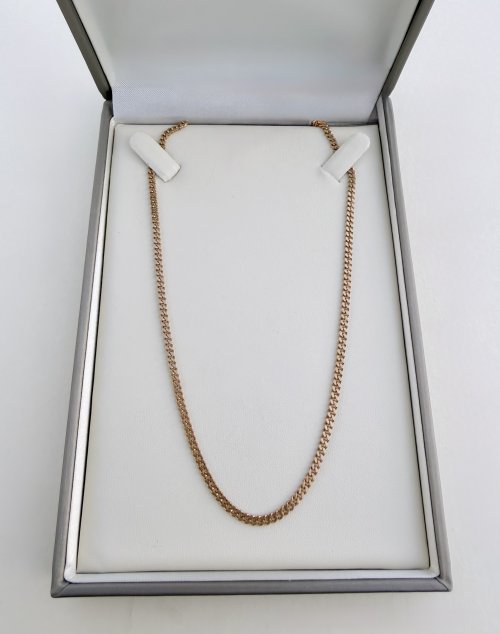 9ct. Gold Curb Link Chain 18½" NEW STOCK. 
