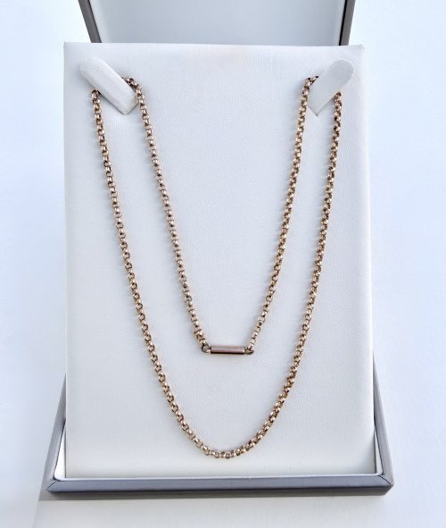 Antique / Victorian 9ct. Gold Belcher Chain 19" NEW STOCK.