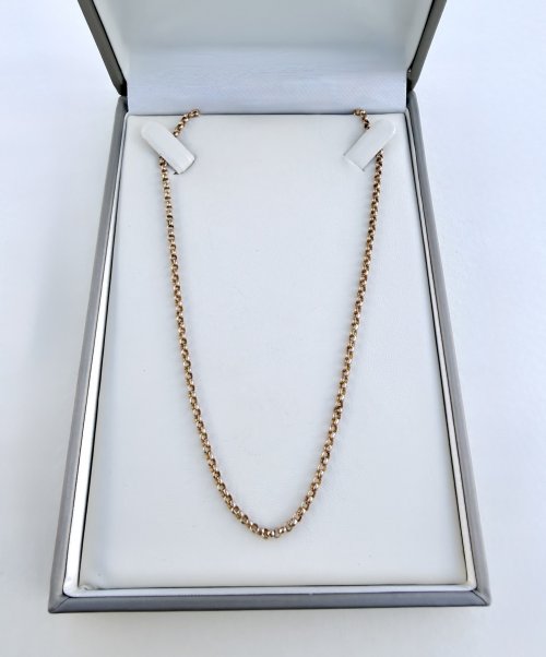 Antique / Victorian 9ct. Gold Belcher Chain 19" NEW STOCK.