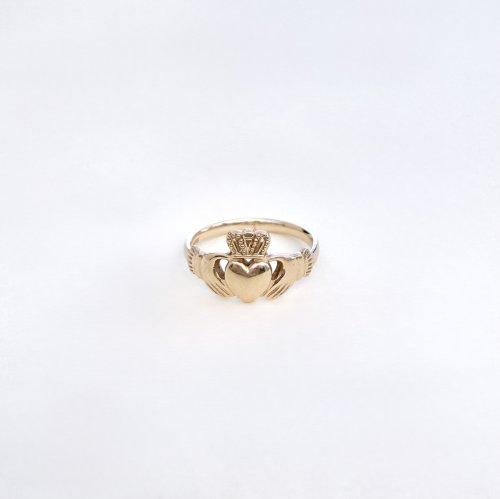 Hallmarked 9ct. Yellow Gold Claddagh Ring. NEW STOCK.