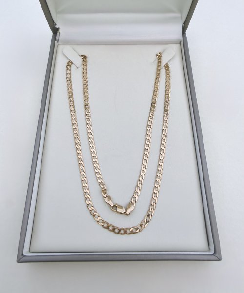 9ct. Yellow Gold 21" Curb Link Chain. JUST IN.