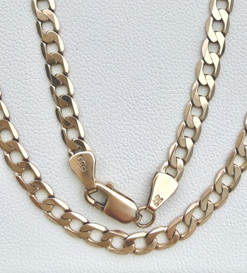 9ct. Yellow Gold 21" Curb Link Chain. JUST IN.