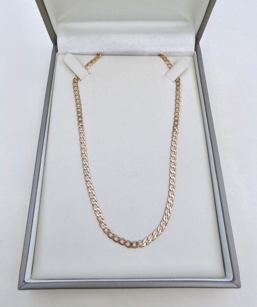 9ct. Yellow Gold 21" Curb Link Chain. JUST IN.