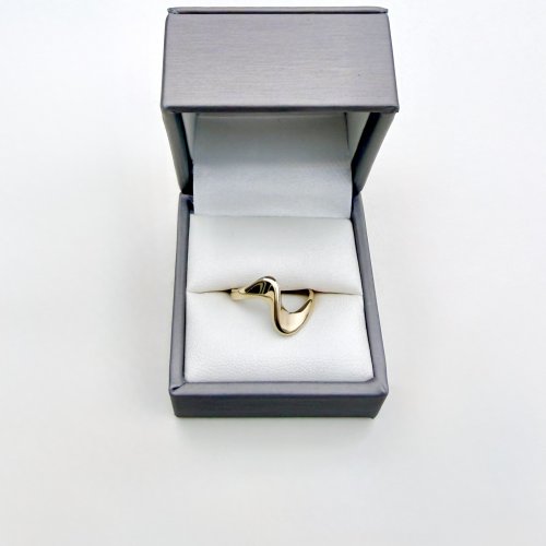 9ct. Gold Ring - Contemporary Abstract Design. JUST IN.