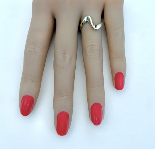 9ct. Gold Ring - Contemporary Abstract Design. JUST IN.