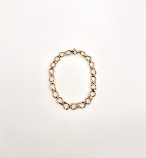 9ct. Gold Figure-of-Eight Eternity Bracelet. NEW STOCK.