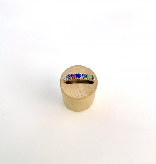9ct. Yellow Gold Multi-Gemstone Ring. NEW STOCK.