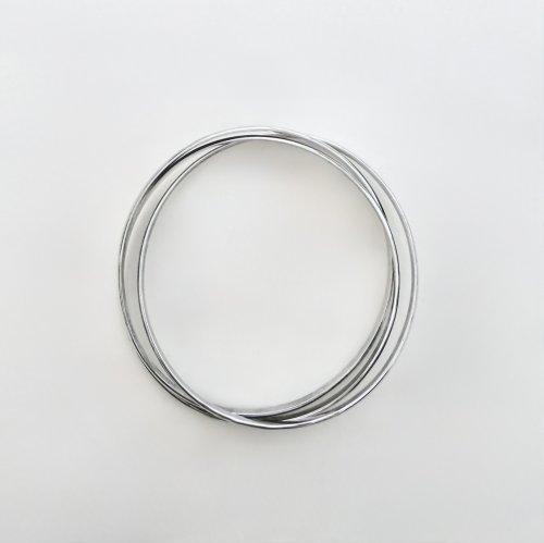 Sterling Silver Intertwined 3-Band Bangle. NEW STOCK.