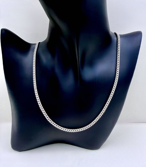 Vintage Silver Curb Link Chain 24" NEW STOCK.