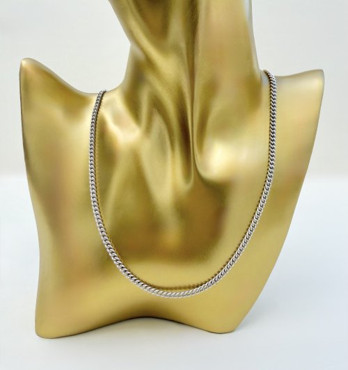 Vintage Silver Curb Link Chain 24" NEW STOCK.