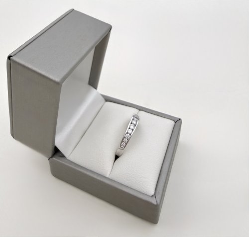 9ct. White Gold Half Eternity Ring. 0.33 carat. NEW IN STOCK.