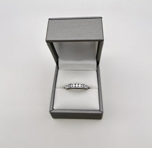 9ct. White Gold Half Eternity Ring. 0.33 carat. NEW IN STOCK.